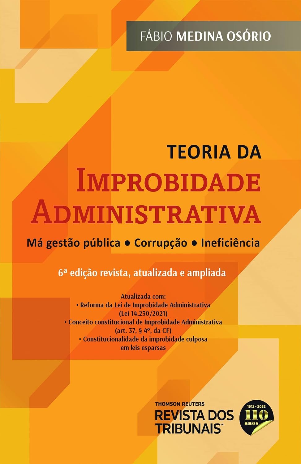 Capa de Teoria da Improbidade Administrativa